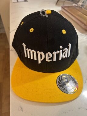 Imperial Black & Yellow Snapback Hat